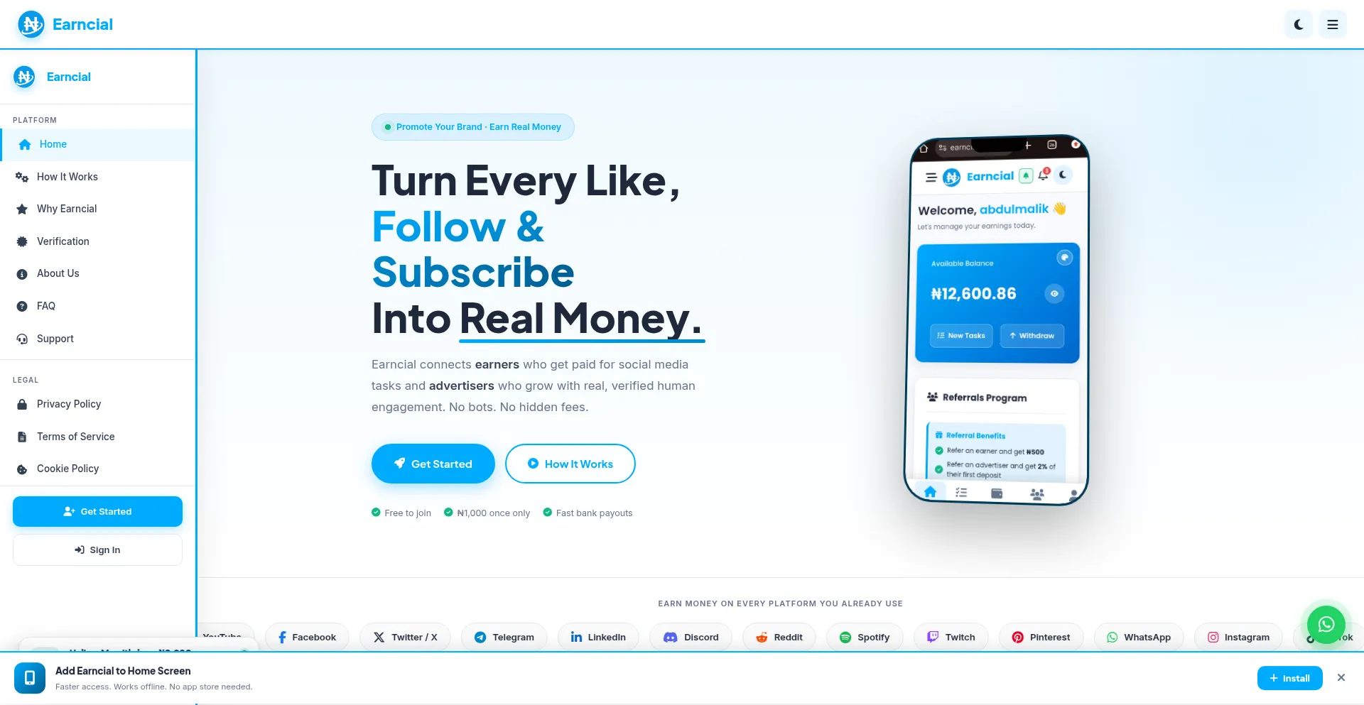 Earncial.com