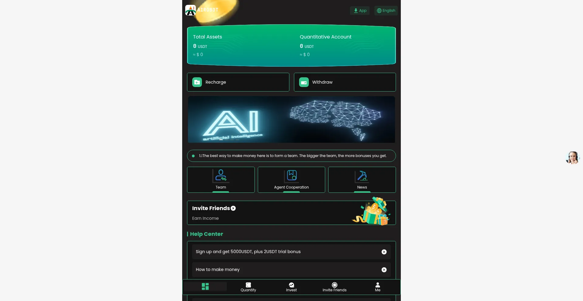 Website screenshot of Earnmoneytogether.net