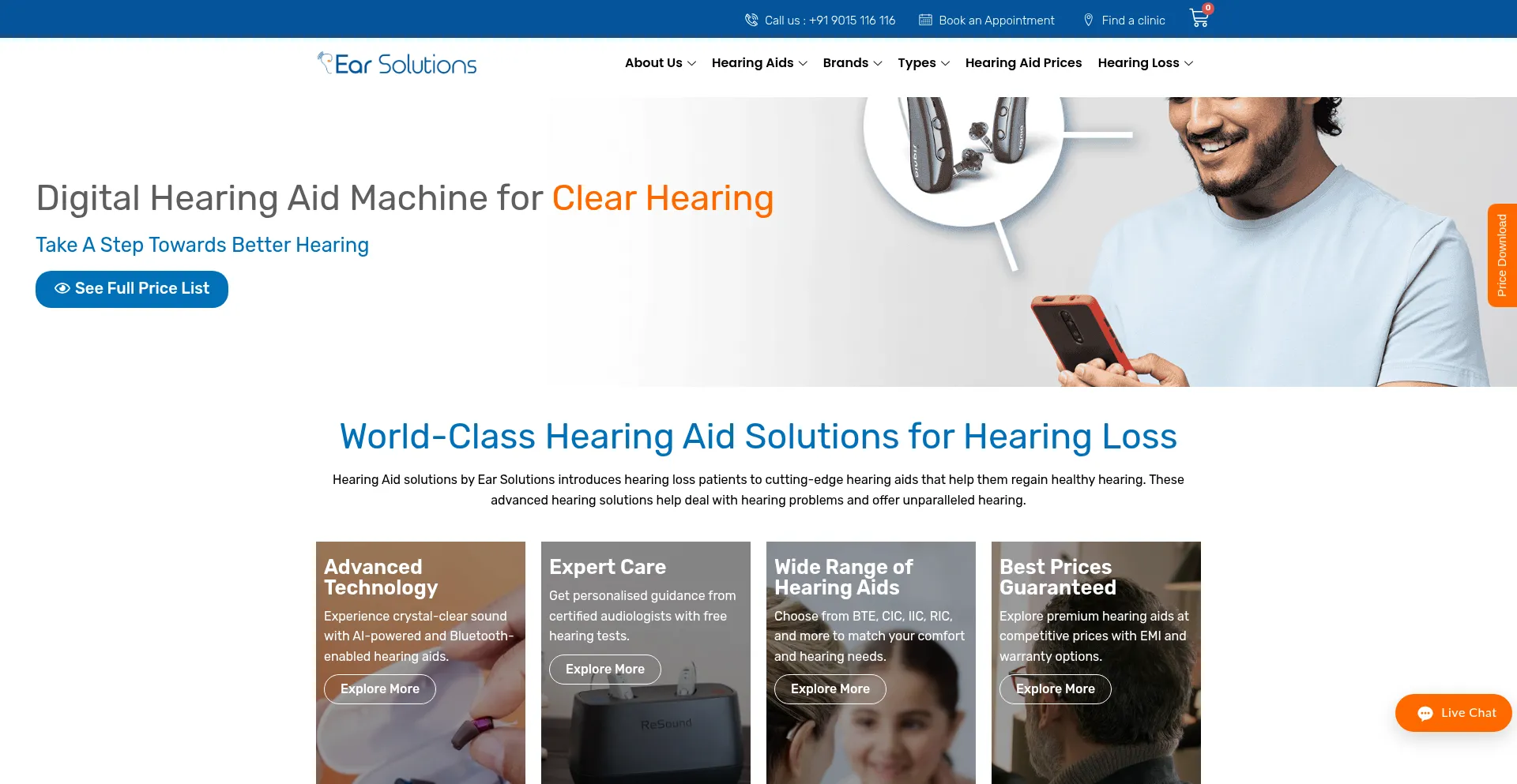 Earsolutions.in Screenshot