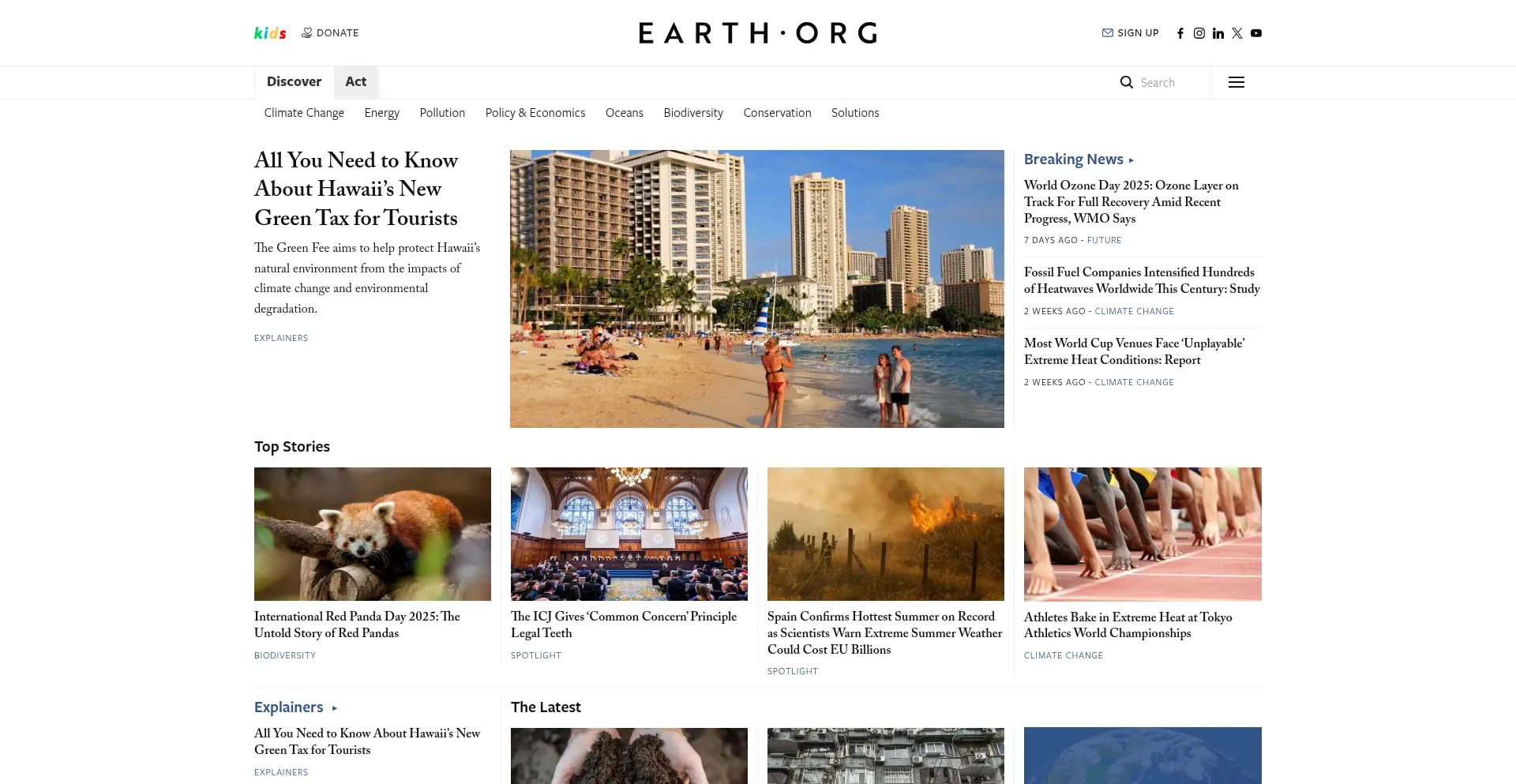 Earth.org Screenshot