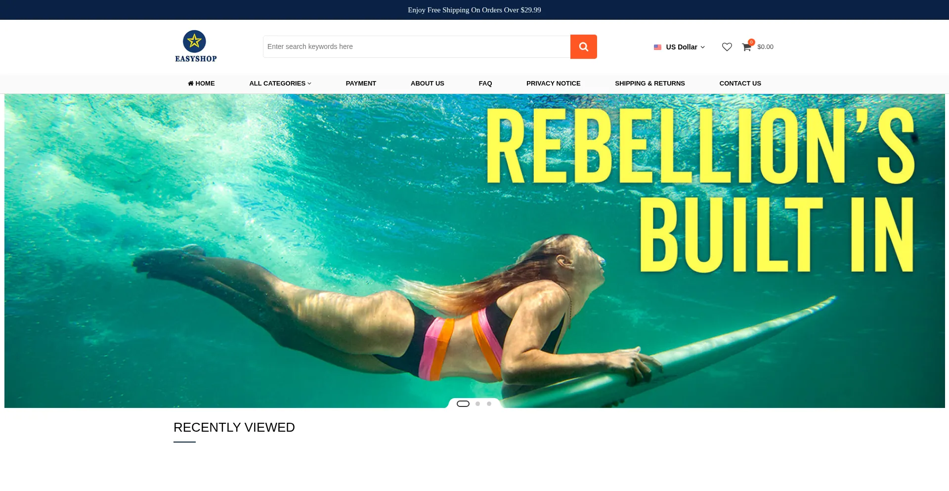 Website screenshot of Easyshopsuper.com