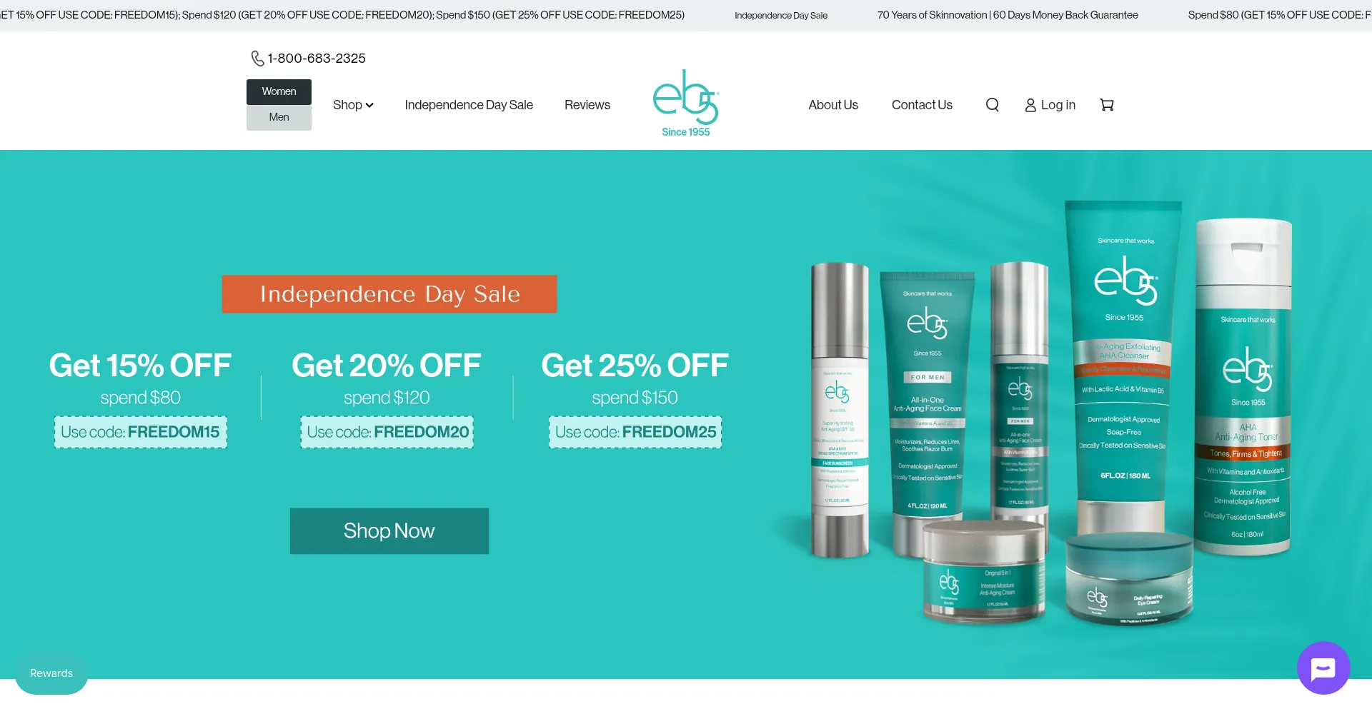 Website screenshot of Eb5.com