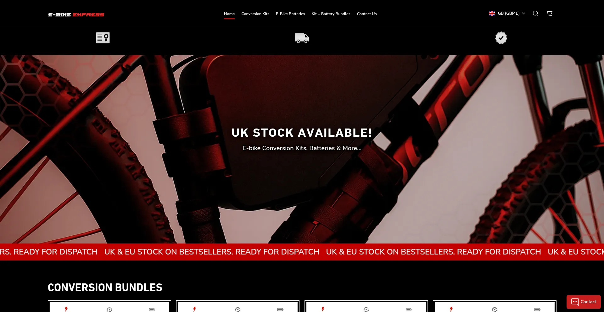Website screenshot of Ebikexport.com