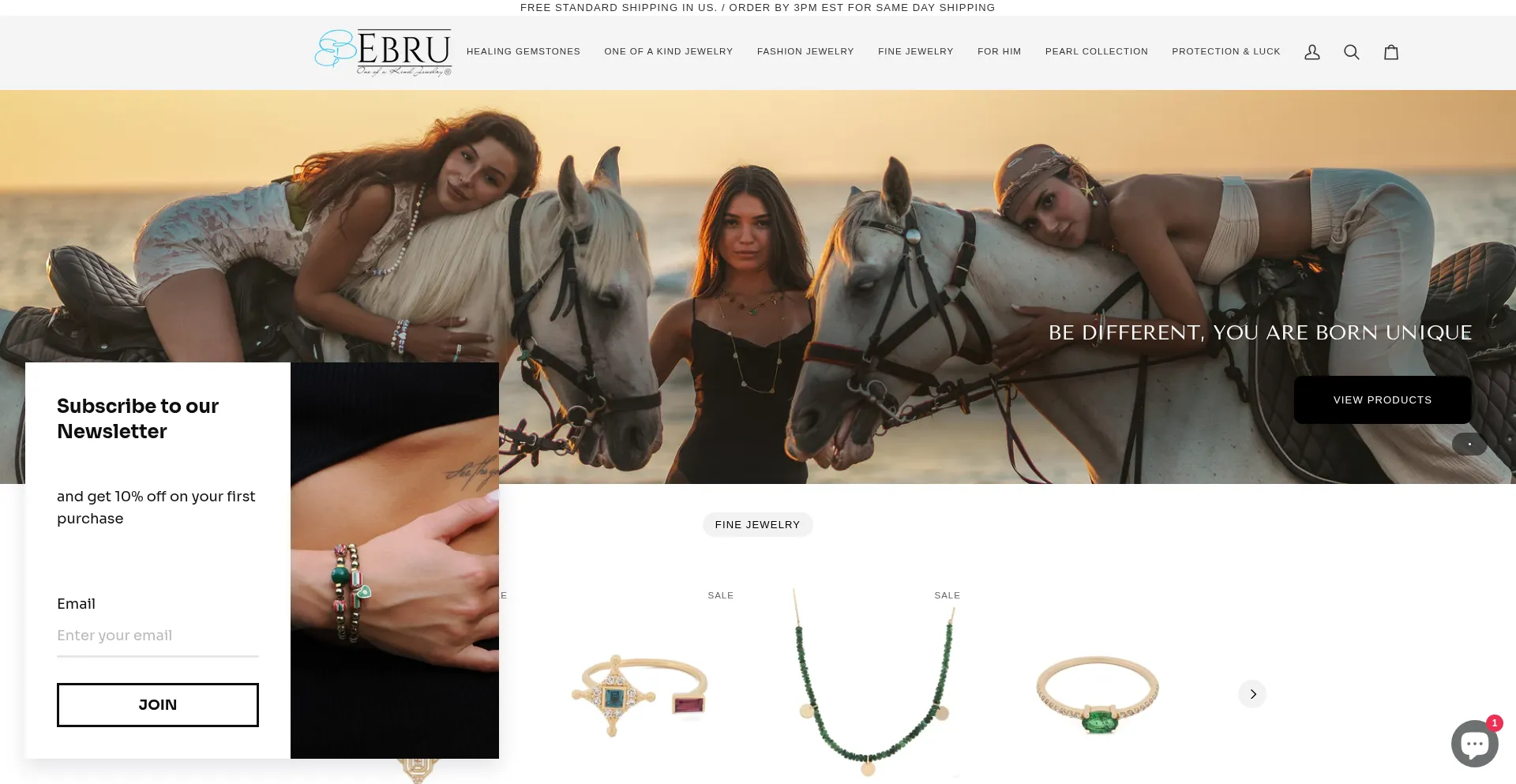 Ebrujewelry.com Screenshot