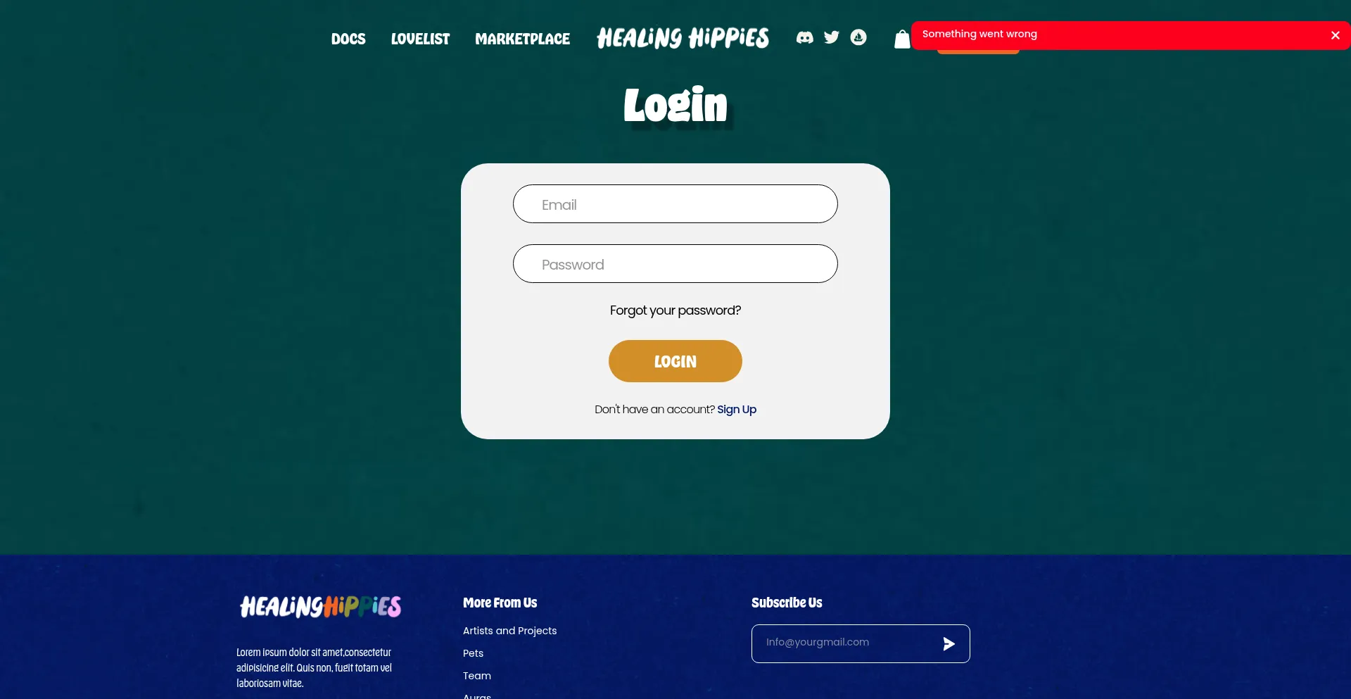 Website screenshot of Ecomexpertsllc.com