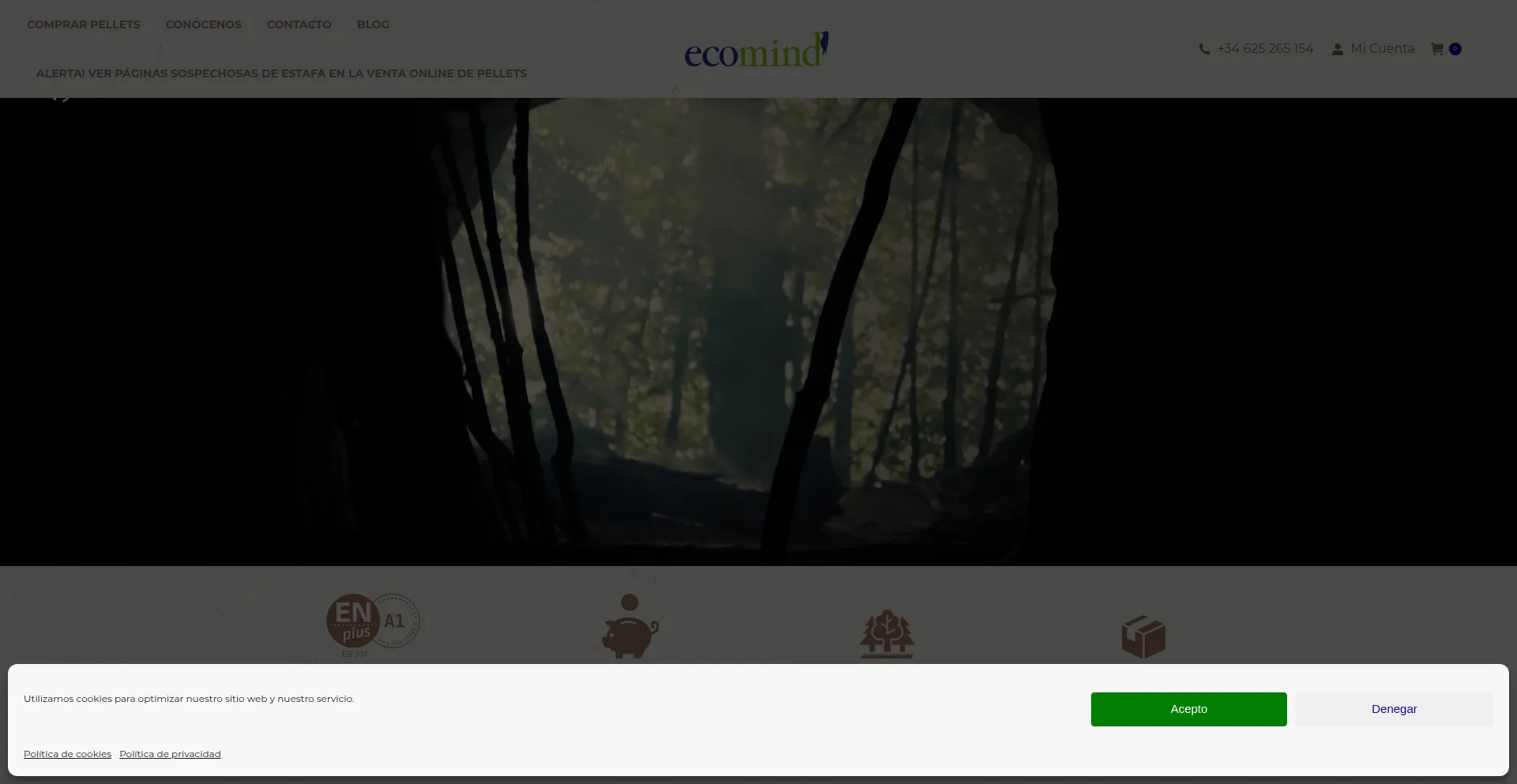 Ecomindpellets.com Screenshot