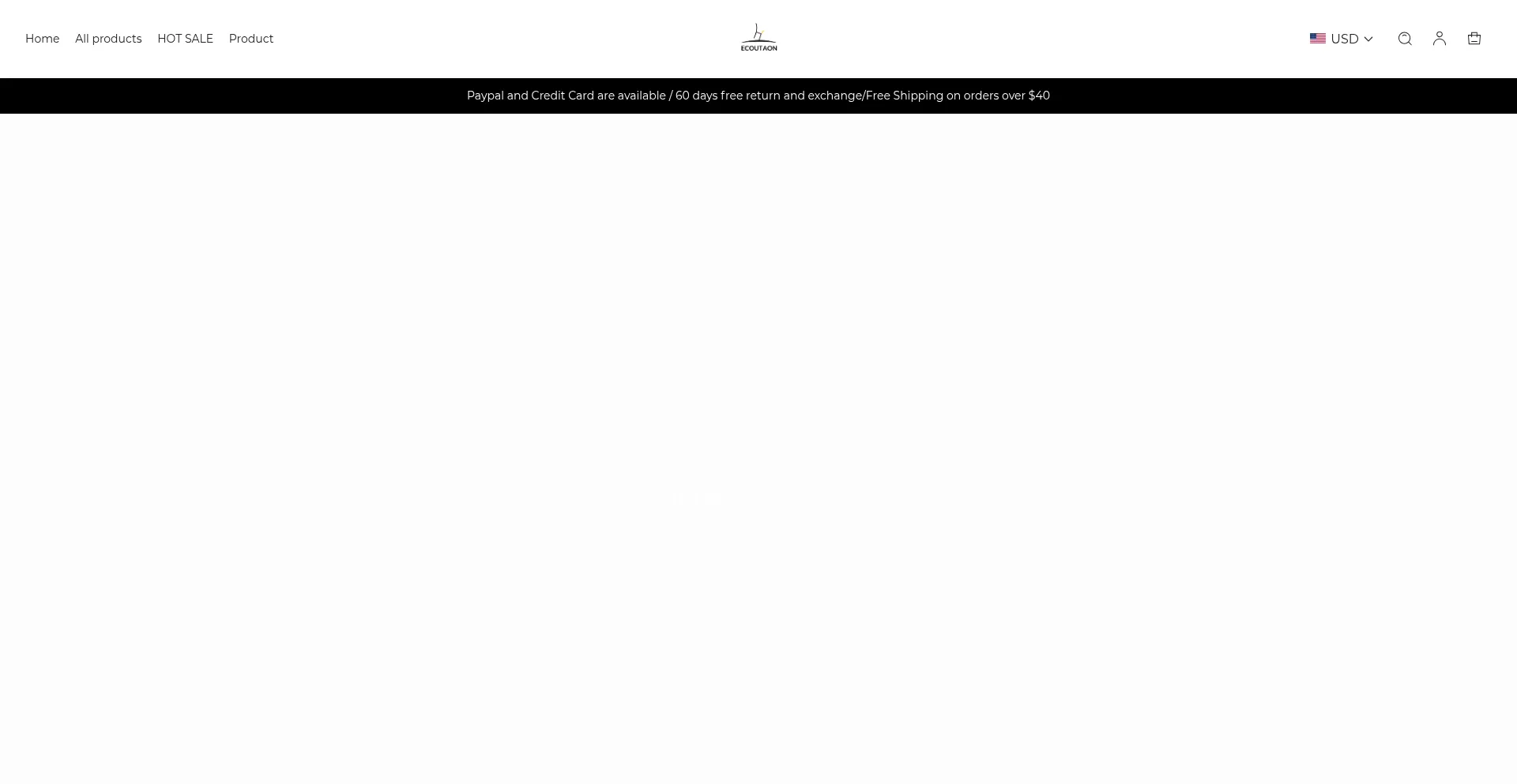 Website screenshot of Ecoutaon.com