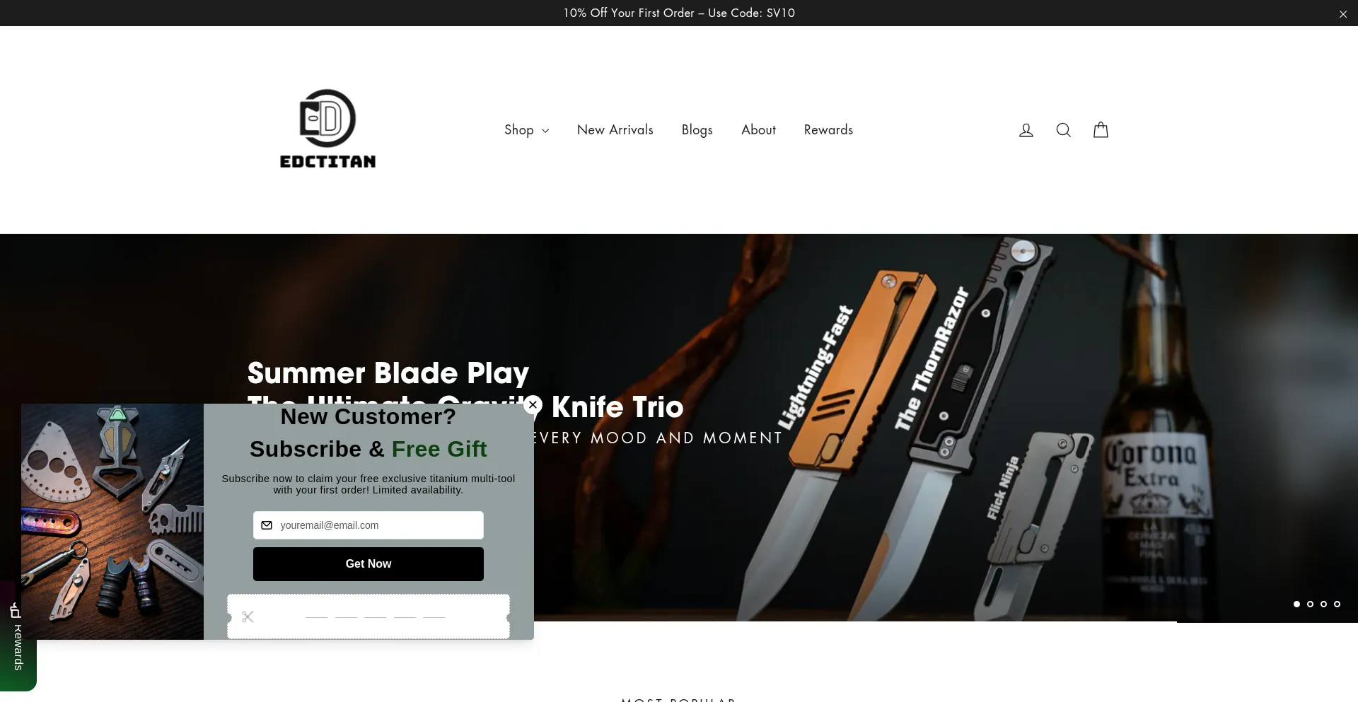 Website screenshot of Edctitan.com