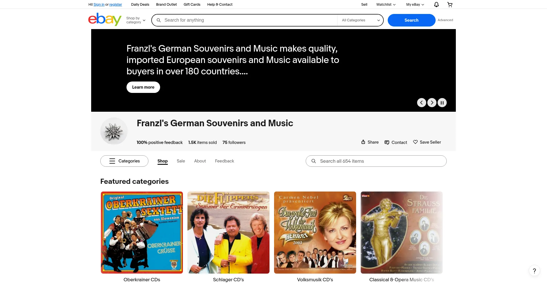 Website screenshot of Edelweisshaus.com