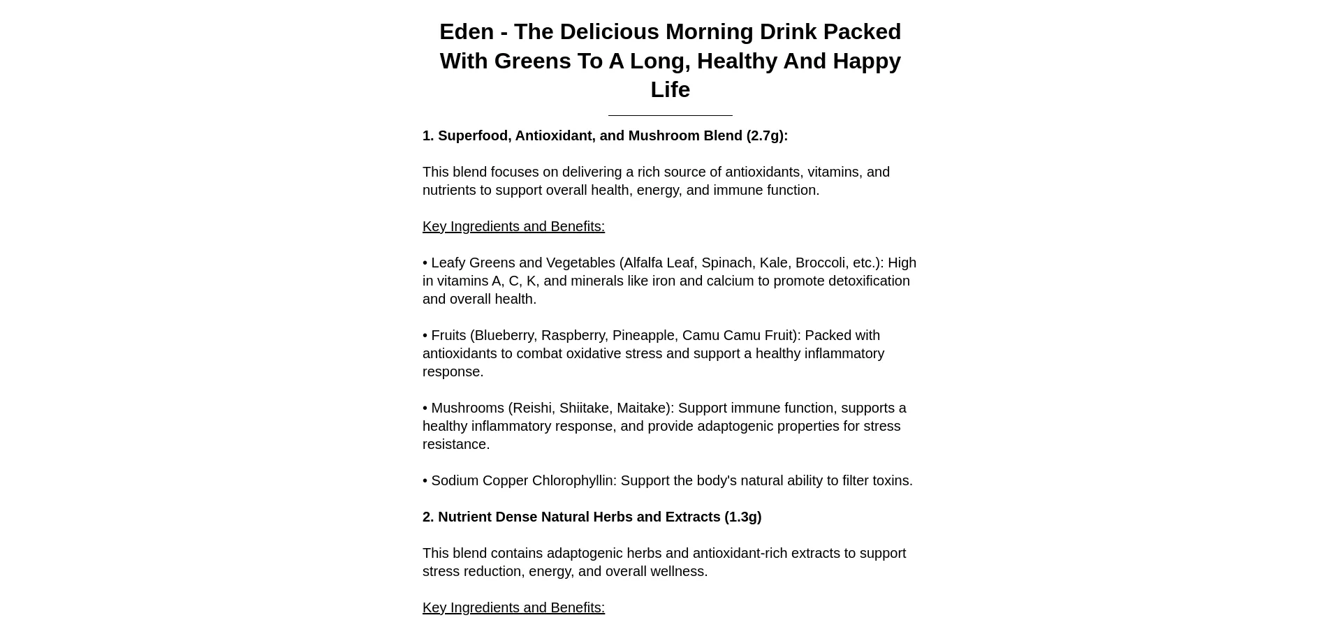 Website screenshot of Edenmdplus.com