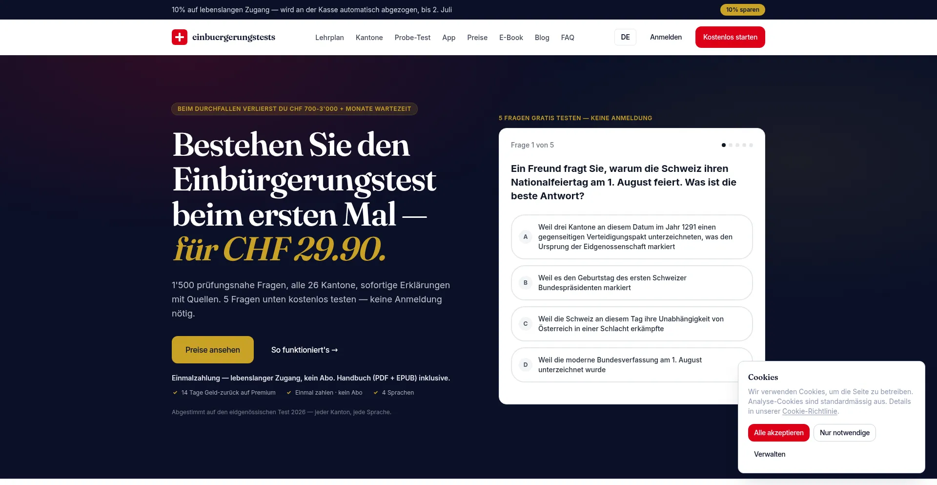Einbuergerungstests.ch