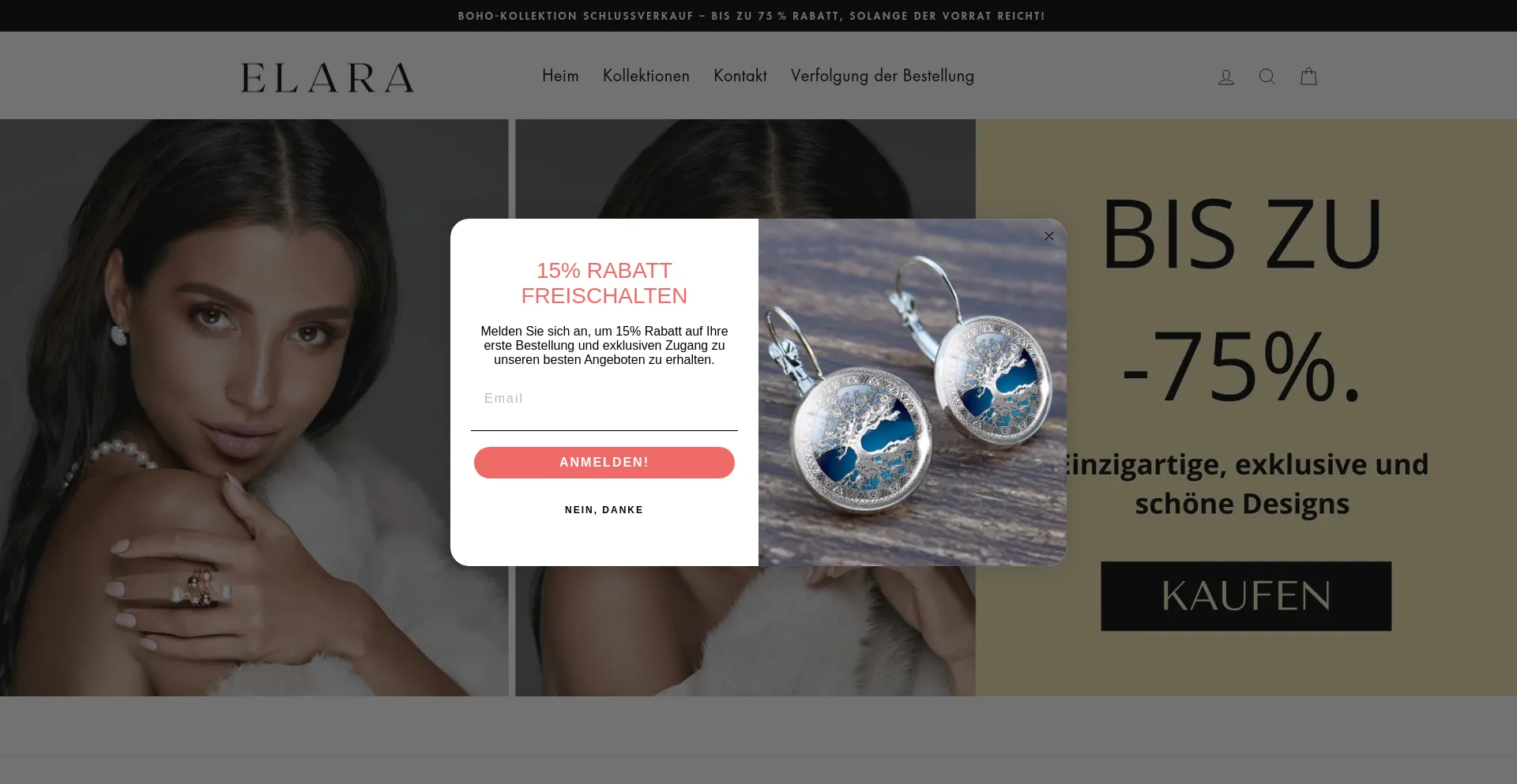 Website screenshot of Elarabrandco.com