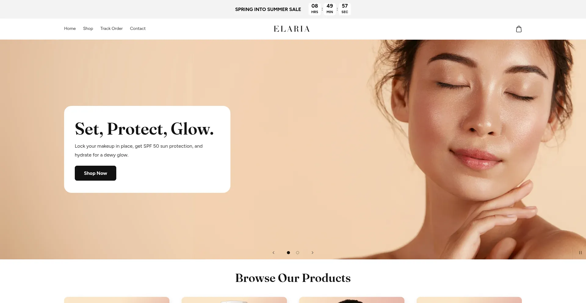 Website screenshot of Elarianyc.com