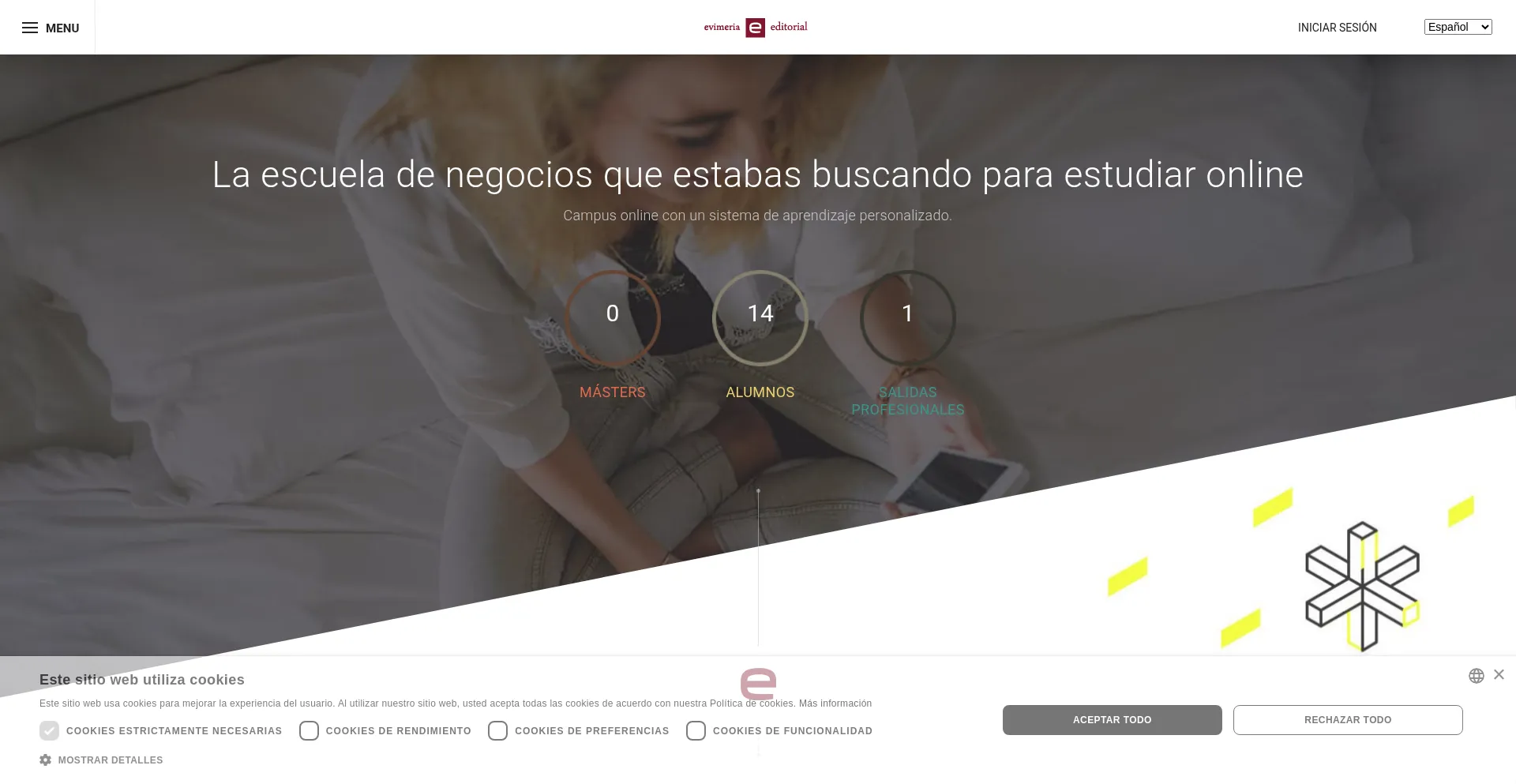 Website screenshot of Elcampusonline.com