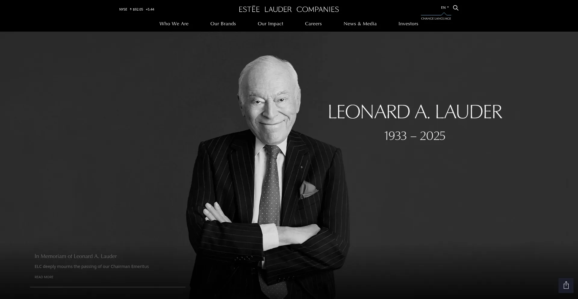 Website screenshot of Elcompanies.com