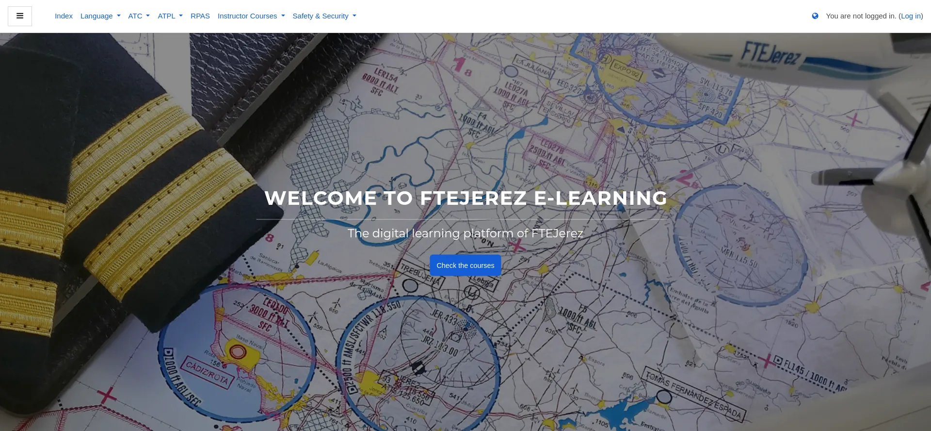 Website screenshot of Elearning.ftejerez.com