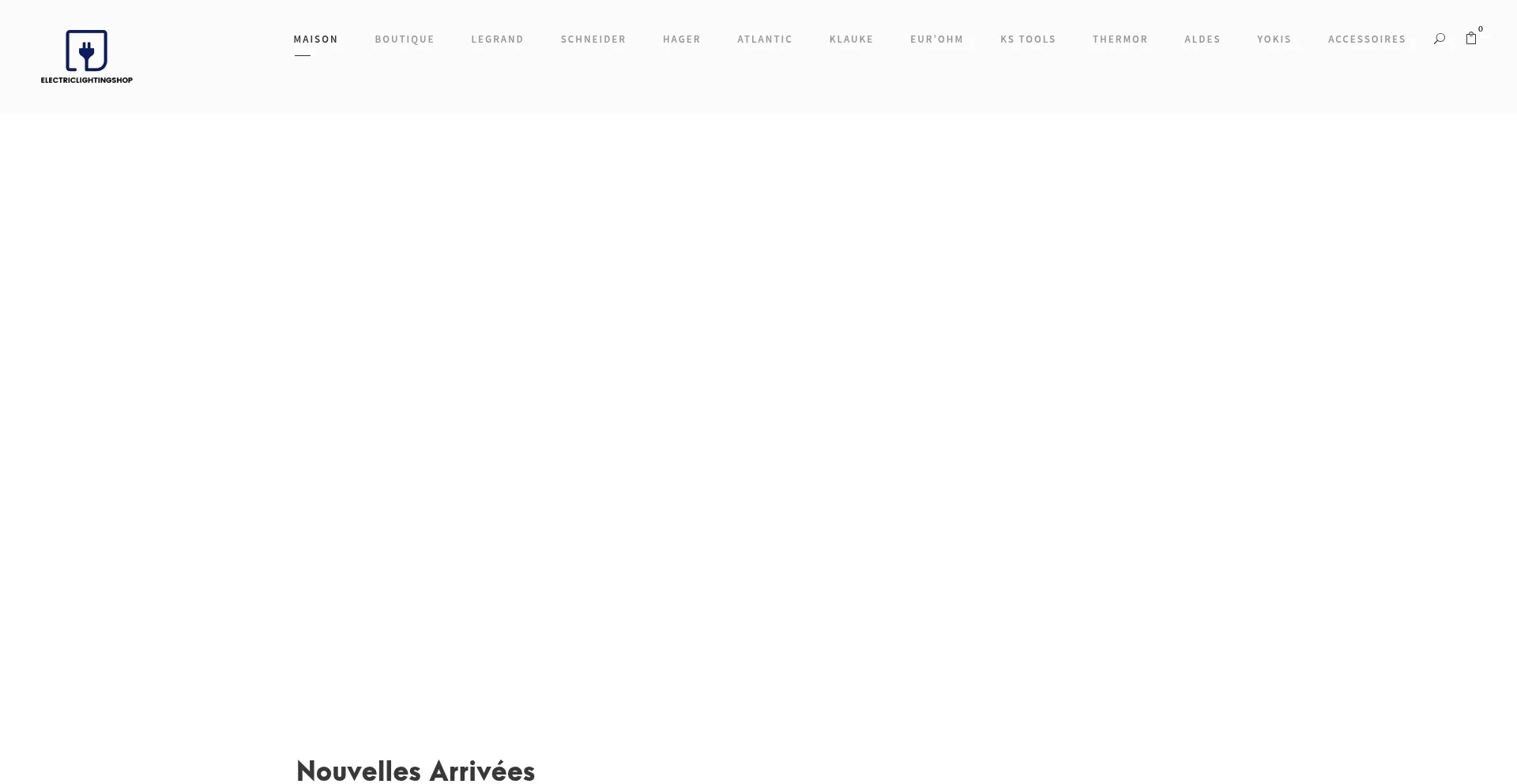 Website screenshot of Electriclightingshop.com