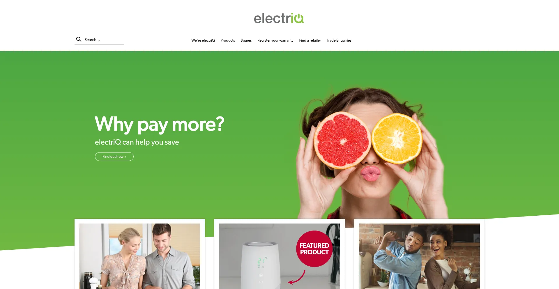 Electriq.co.uk Screenshot