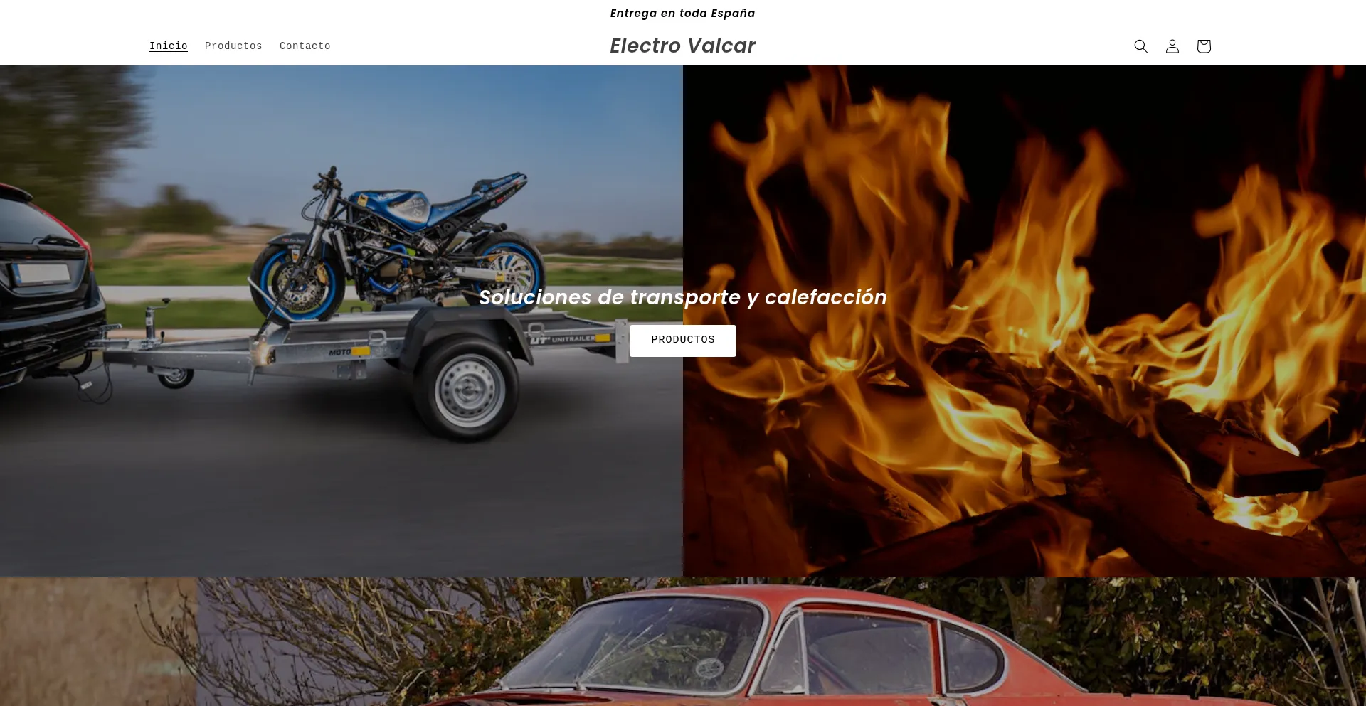 Electrovalcar.store Screenshot