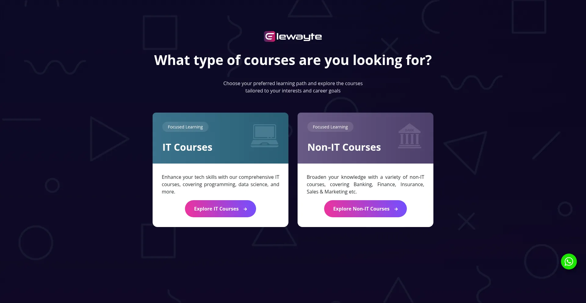 Website screenshot of Elewayte.com