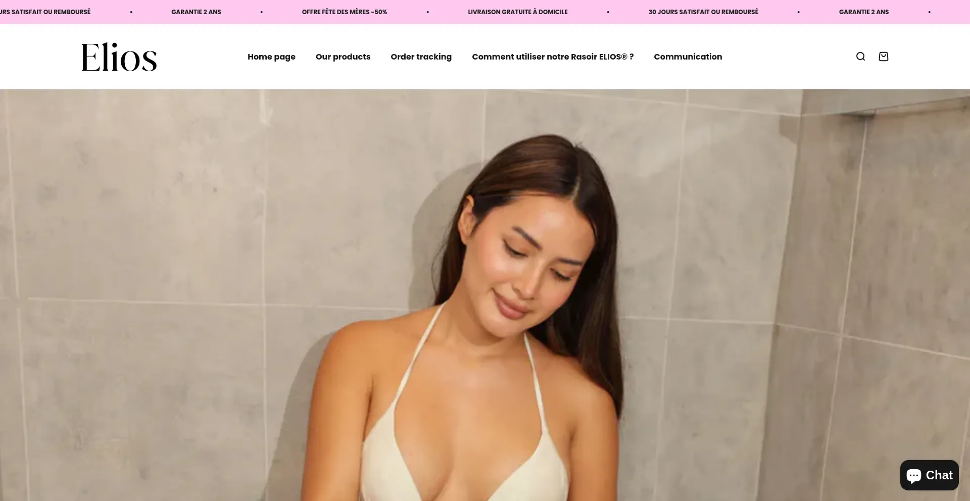 Website screenshot of Elios-shop.com