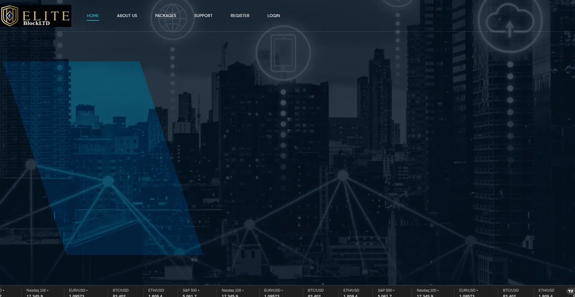 Website screenshot of Eliteblocksltd.net