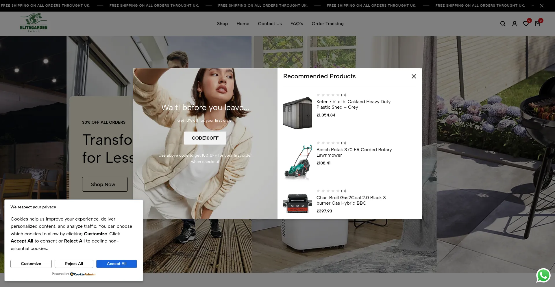 Elitegardentools.shop Screenshot