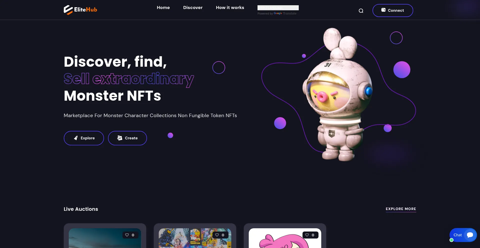 Website screenshot of Elitetokenhub.com