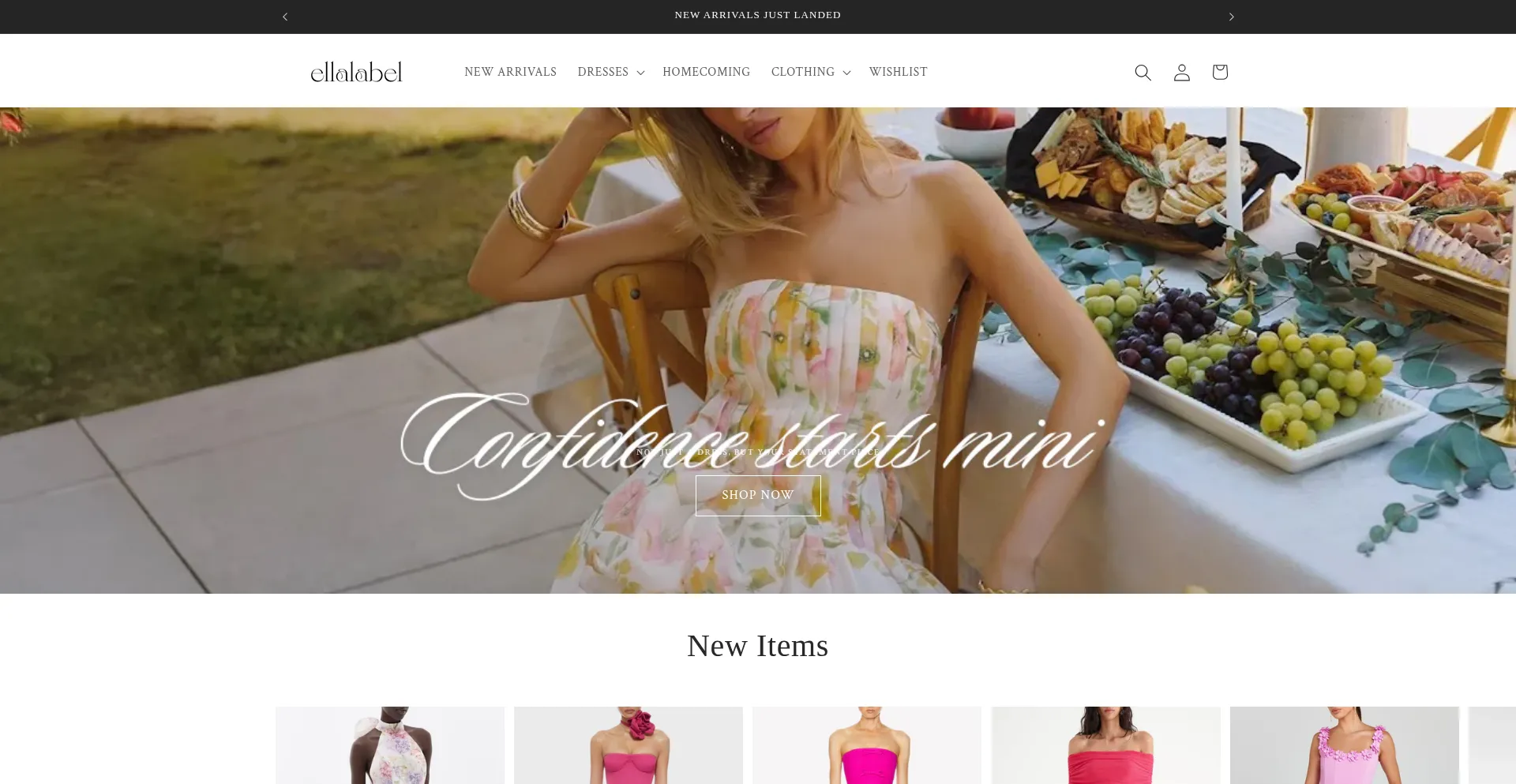 Ellalabel.com Screenshot