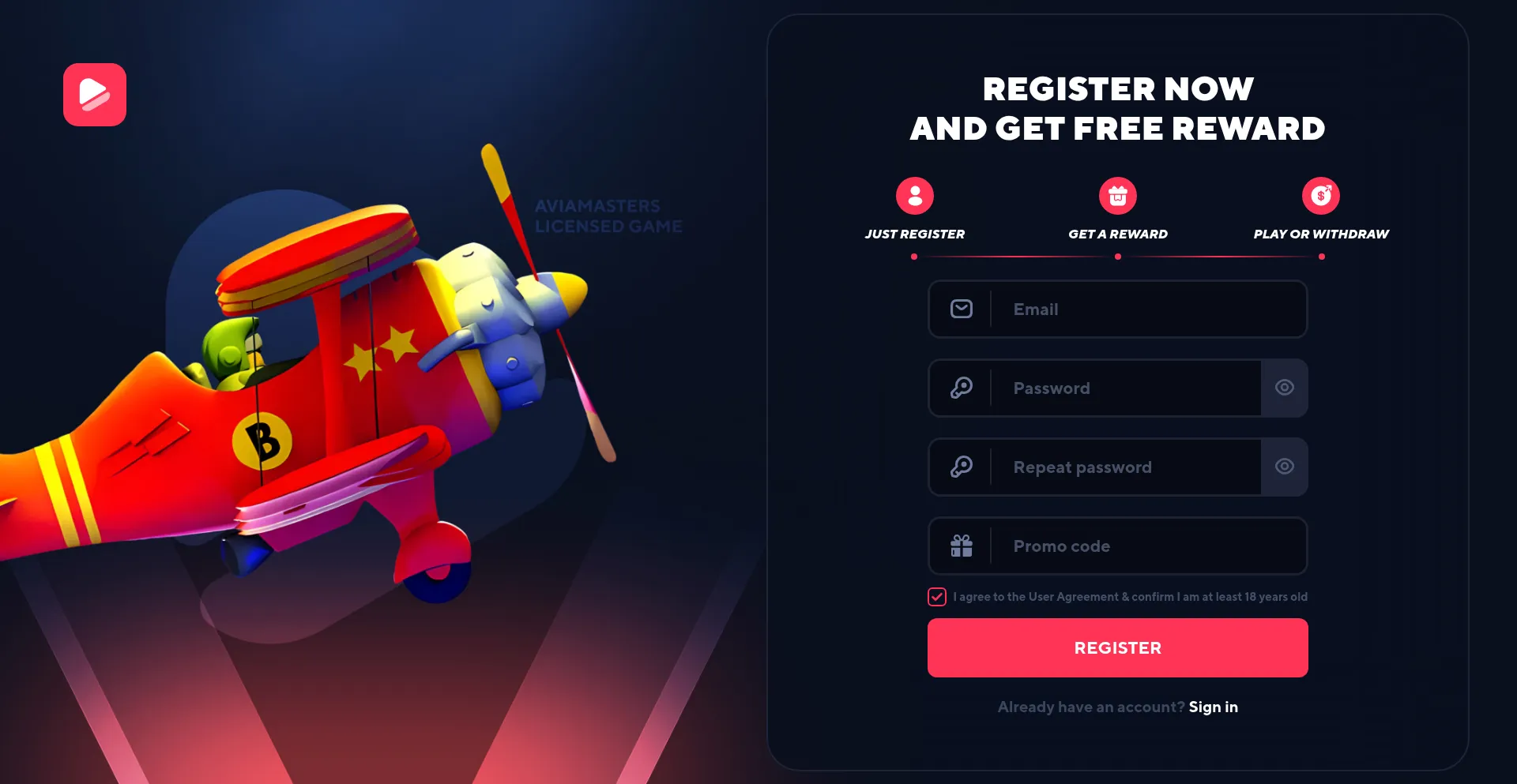 Website screenshot of Elucky.bet