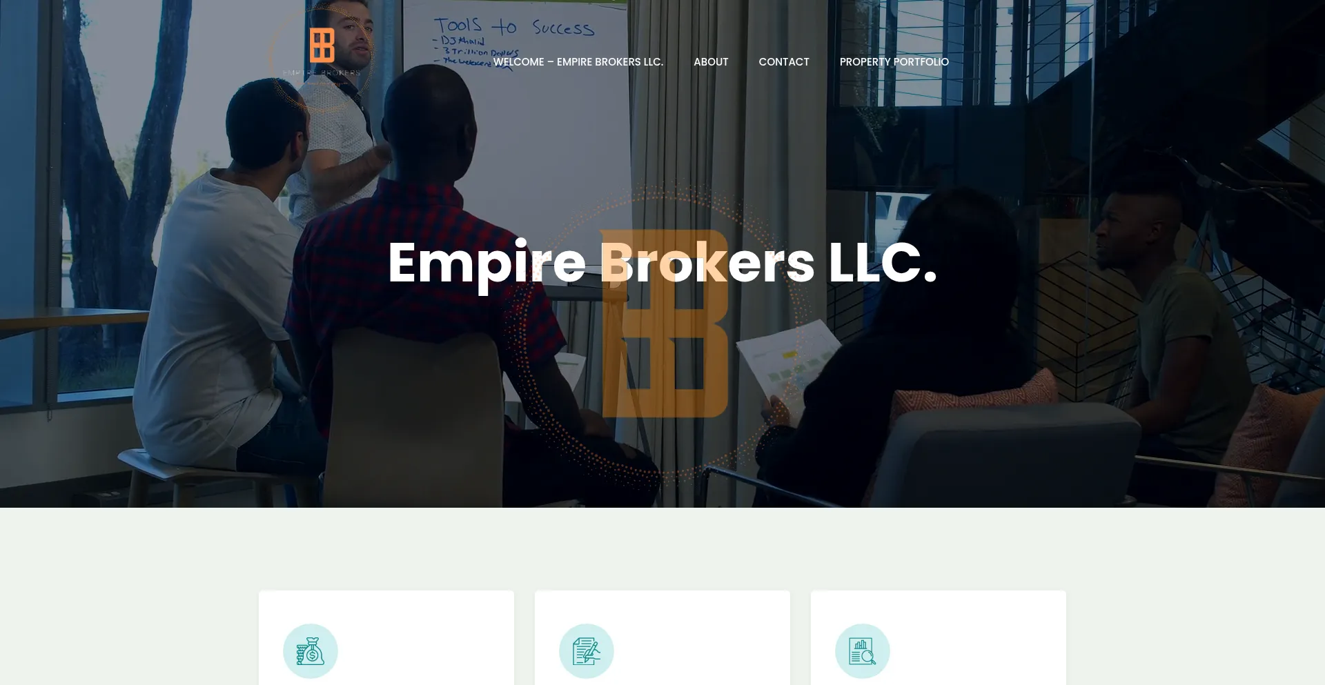 Website screenshot of Empirebrokersllc.com