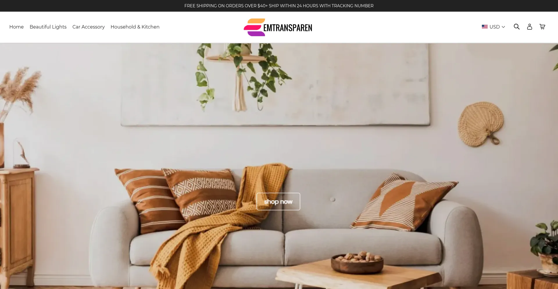 Website screenshot of Emtransparen.com
