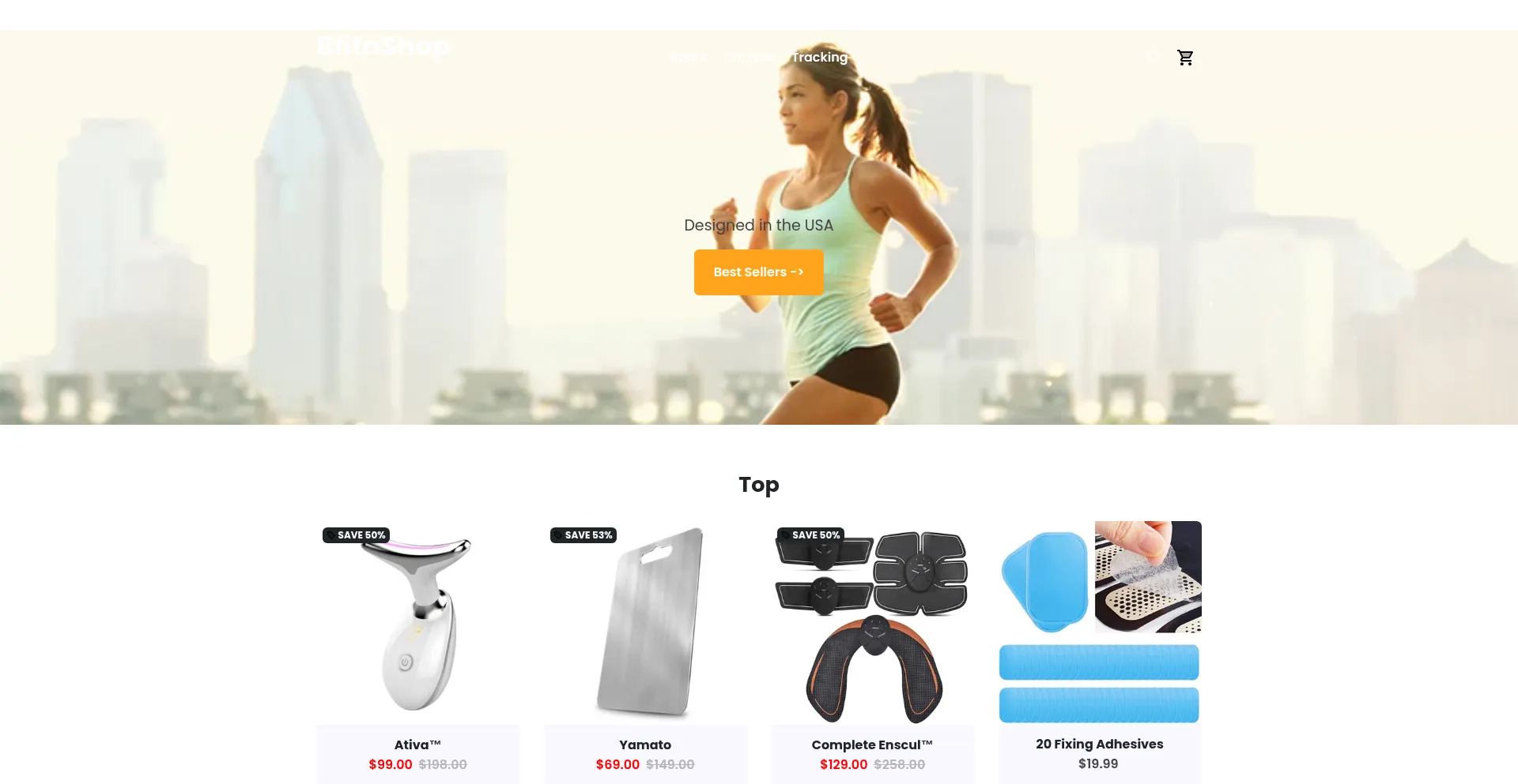 Website screenshot of En.bfitnshop.com