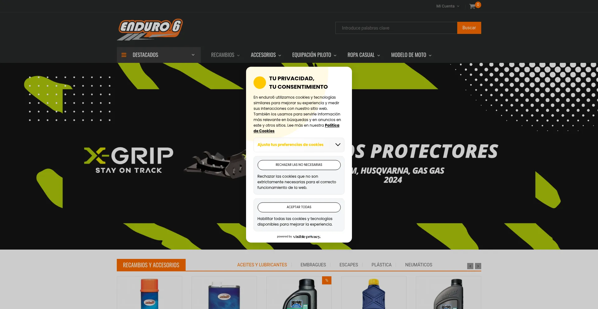 Enduro6.com Screenshot