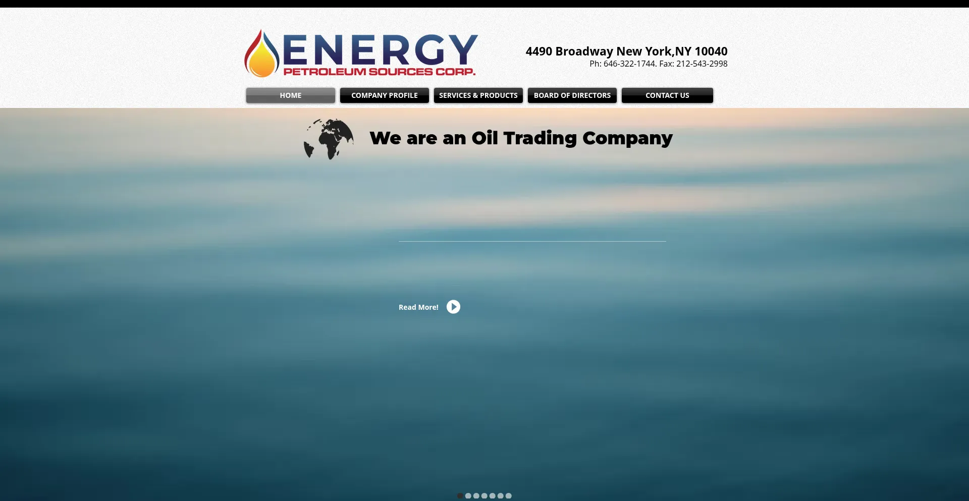 Website screenshot of Energypetroleumsources.com