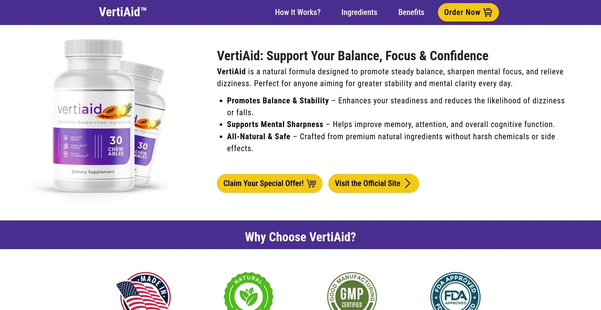 Website screenshot of Eng-usa-vertiaid.com