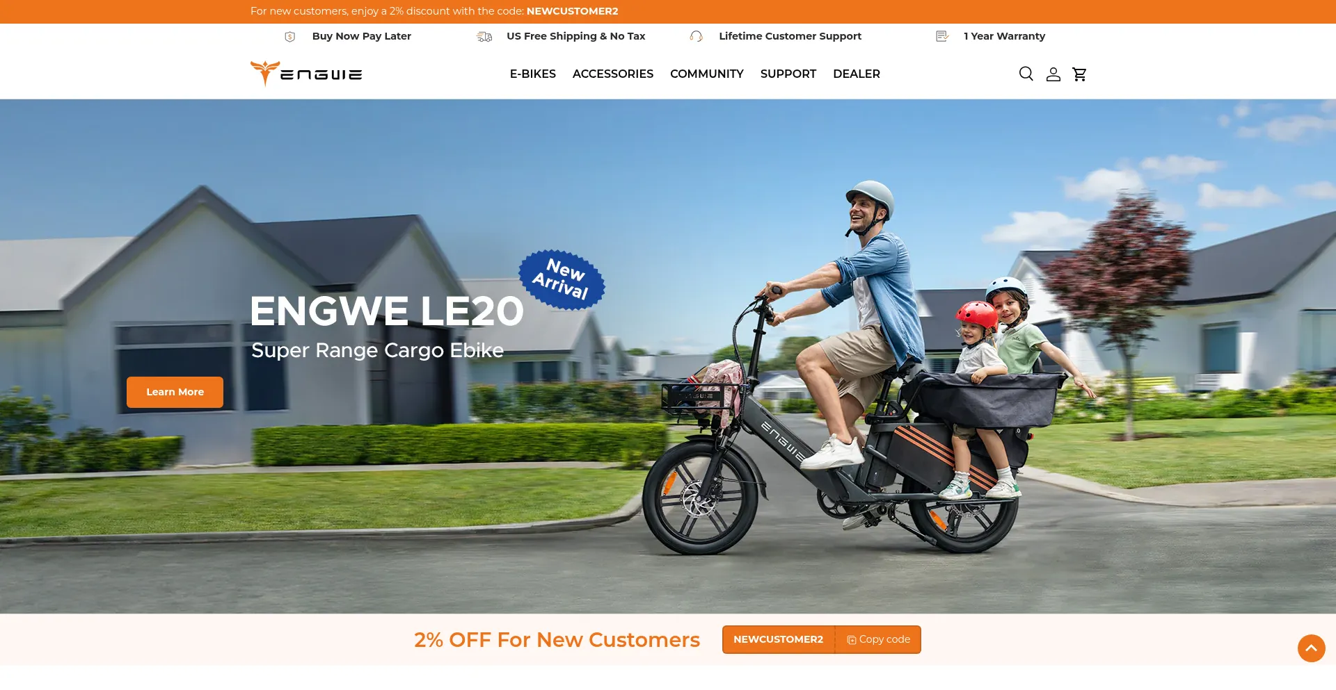 Engwe-bikes.com Screenshot