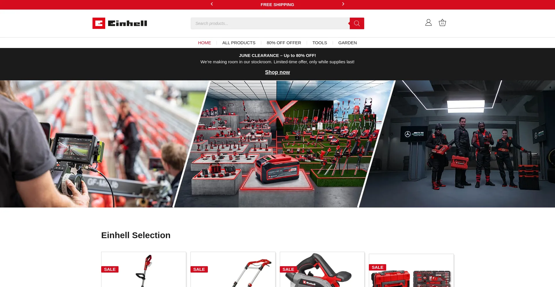 Website screenshot of Enhlukstore.com