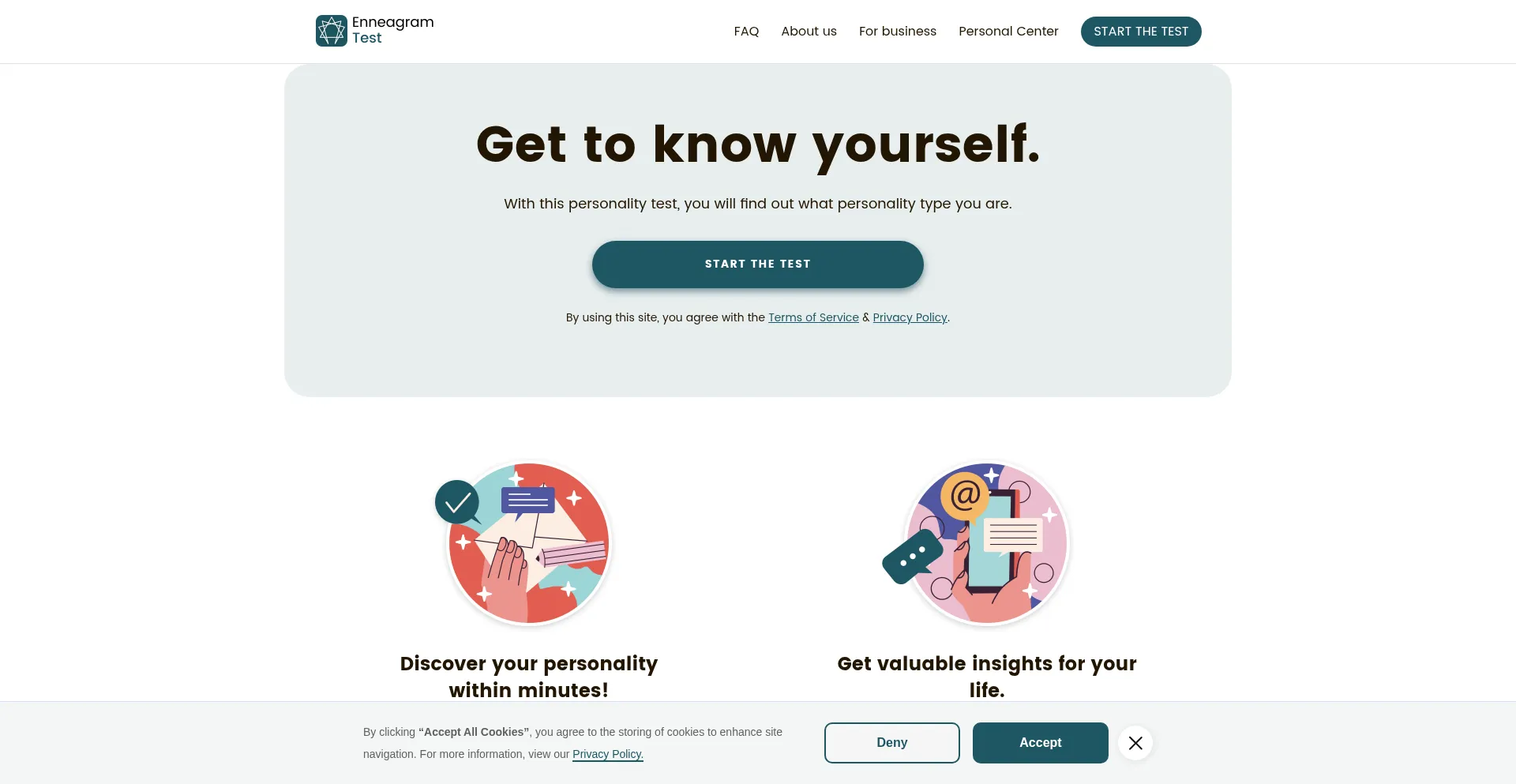 Enneagramtest.site Screenshot
