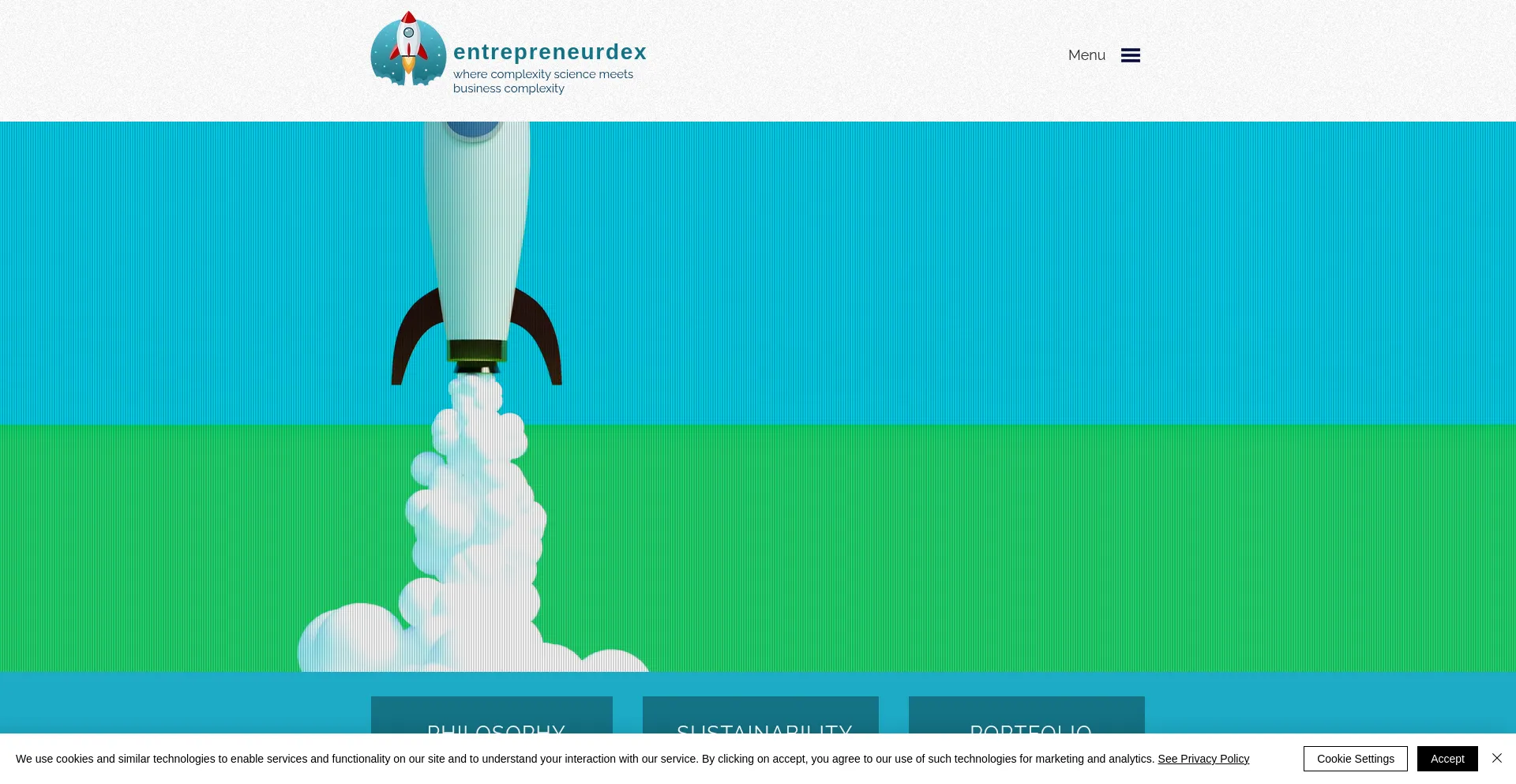 Website screenshot of Entrepreneurdex.com