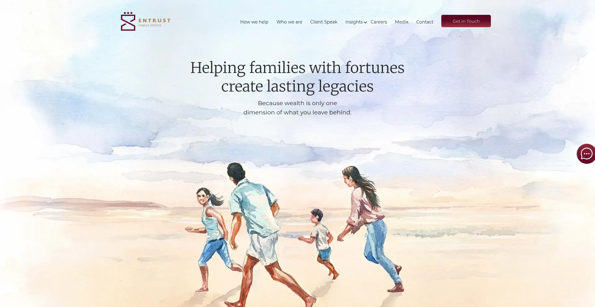 Website screenshot of Entrustfamilyoffice.com