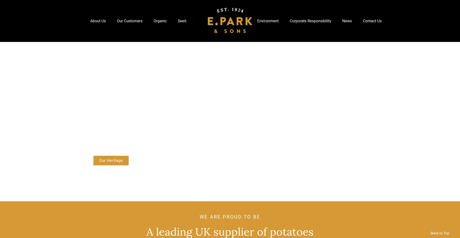 Website screenshot of Epark.co.uk