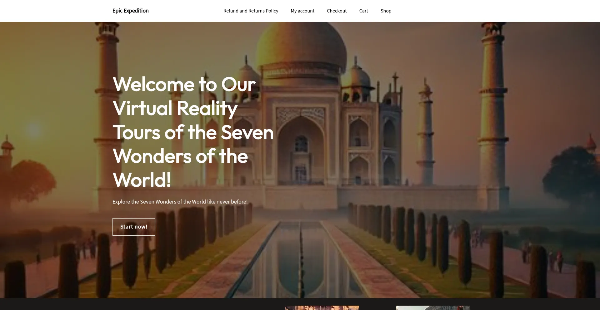 Website screenshot of Epicexpedi-tion.online