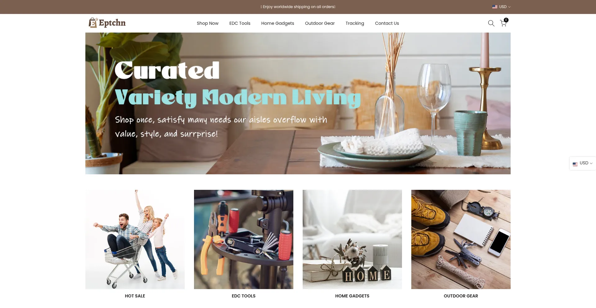Website screenshot of Eptchn.com