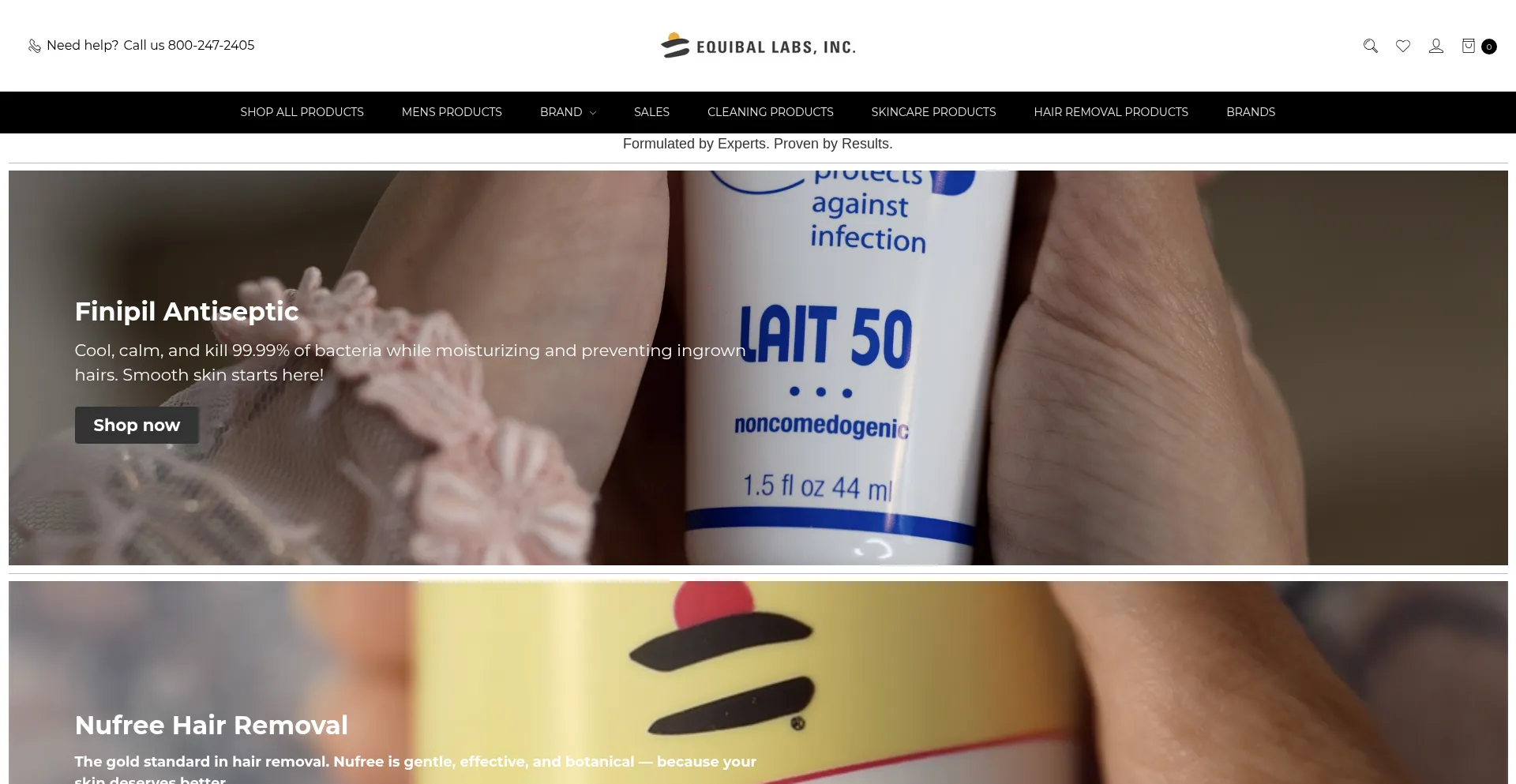 Website screenshot of Equibal.com