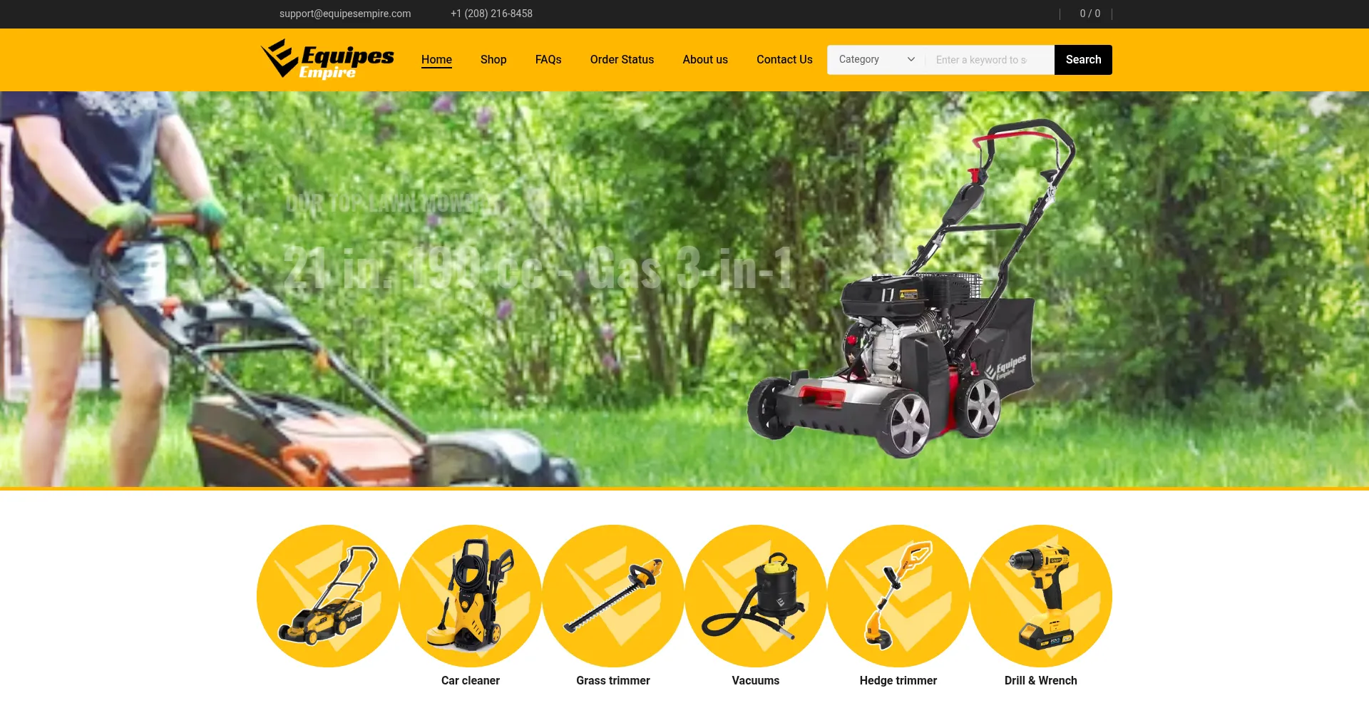 Website screenshot of Equipesempire.com