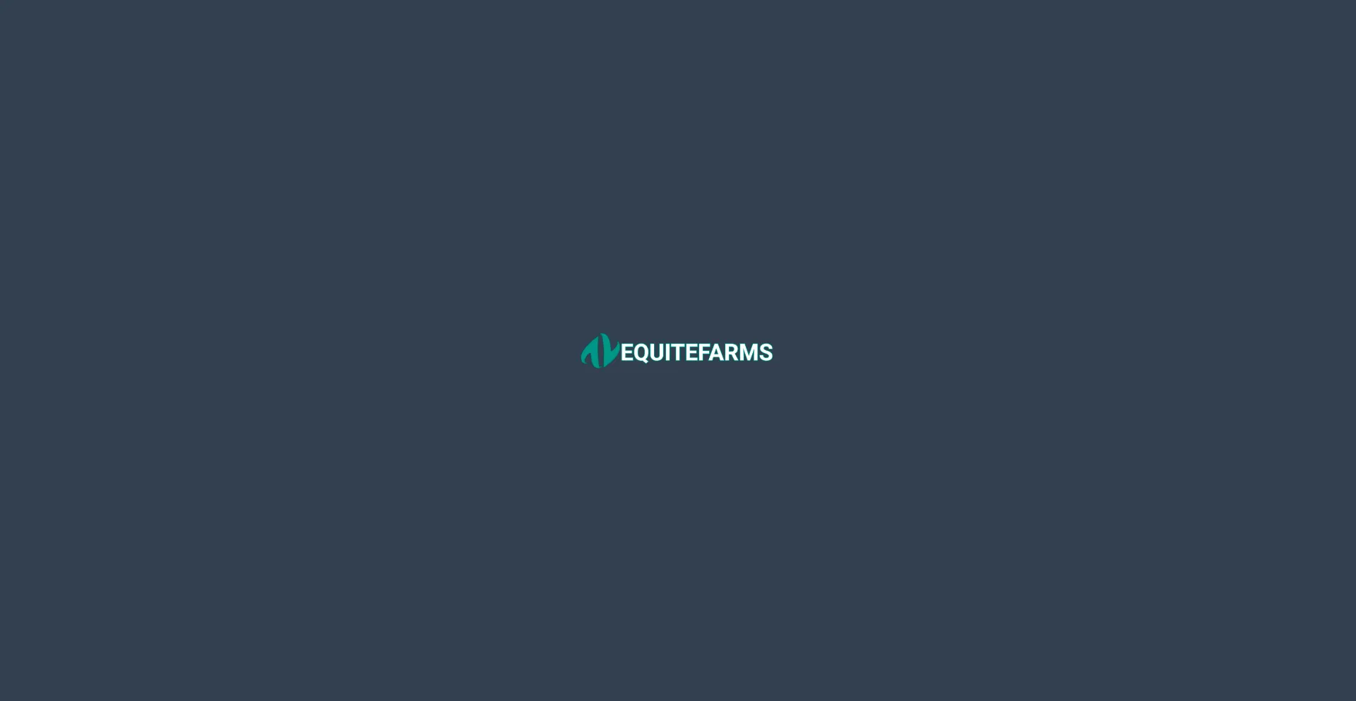 Website screenshot of Equitefarms.io
