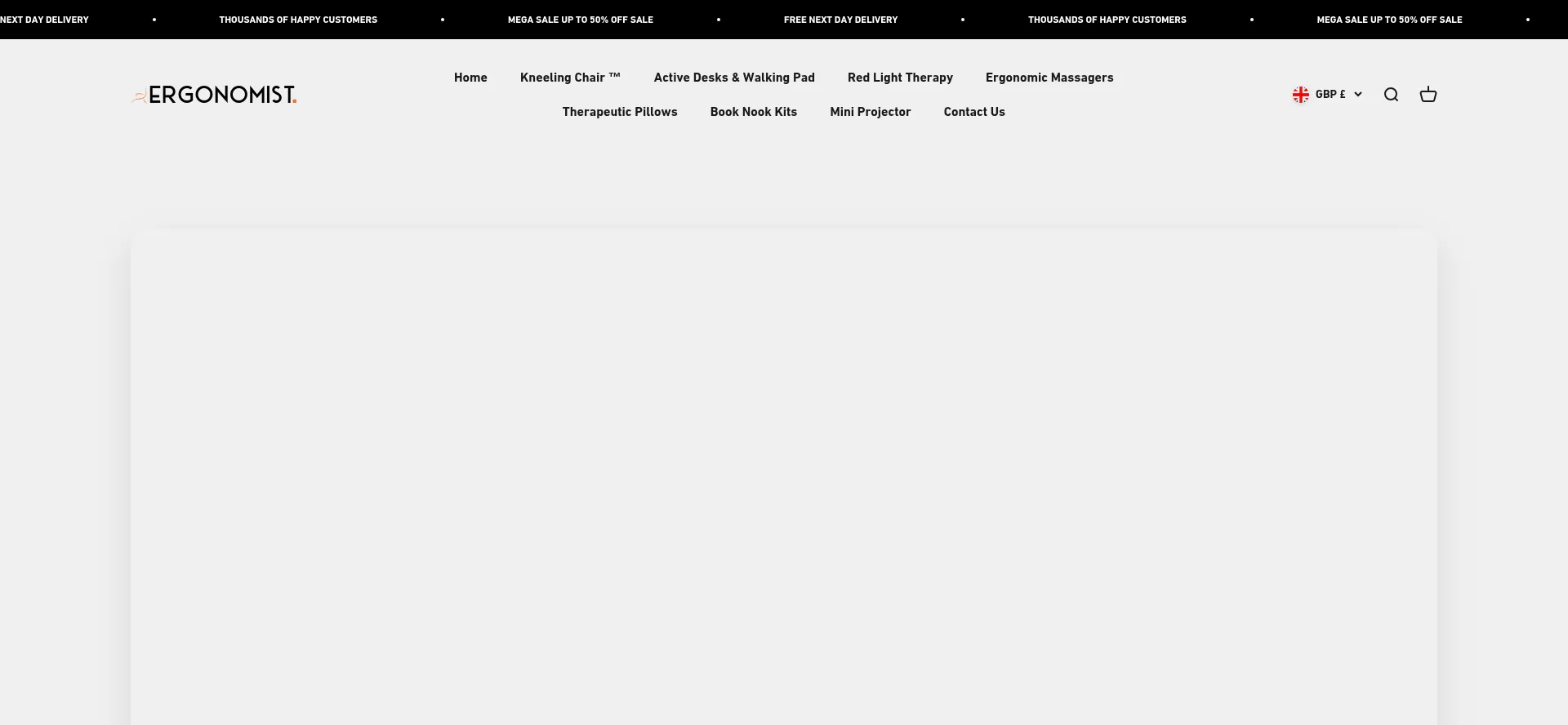 Website screenshot of Ergonomist.co.uk