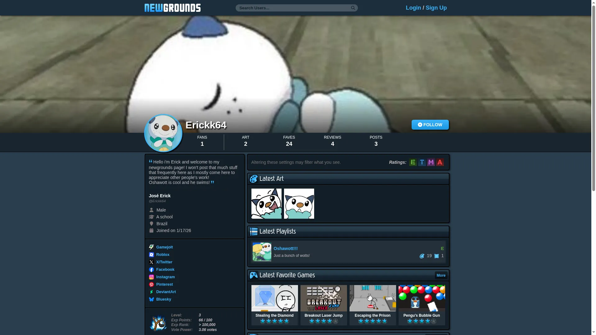 Erickk64.newgrounds.com