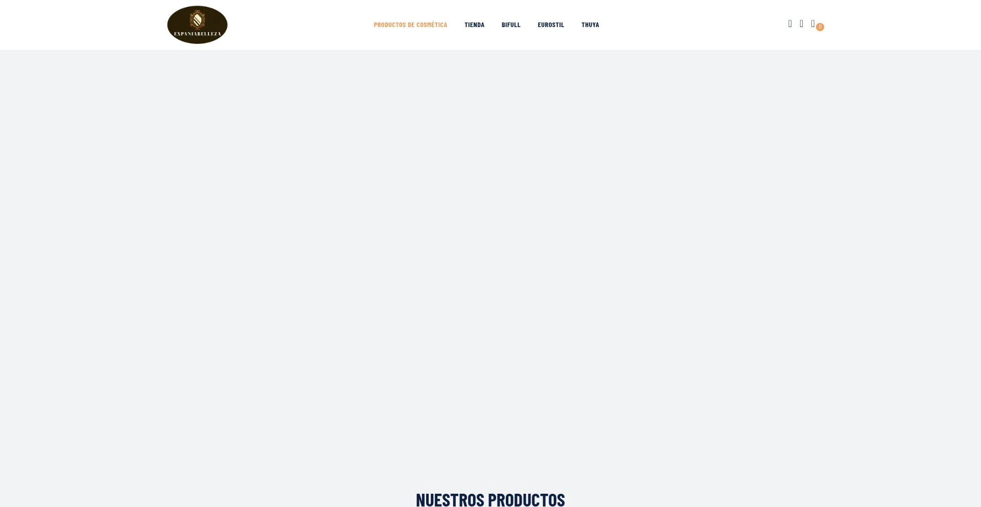 Website screenshot of Espaniabelleza.com